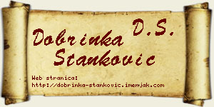 Dobrinka Stanković vizit kartica